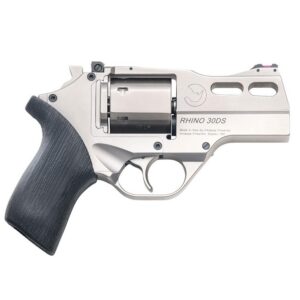 Chiappa Rhino 30DS Handgun 10mm 6rd Capacity 3" Barrel Nickel with 3 Moon Clips
