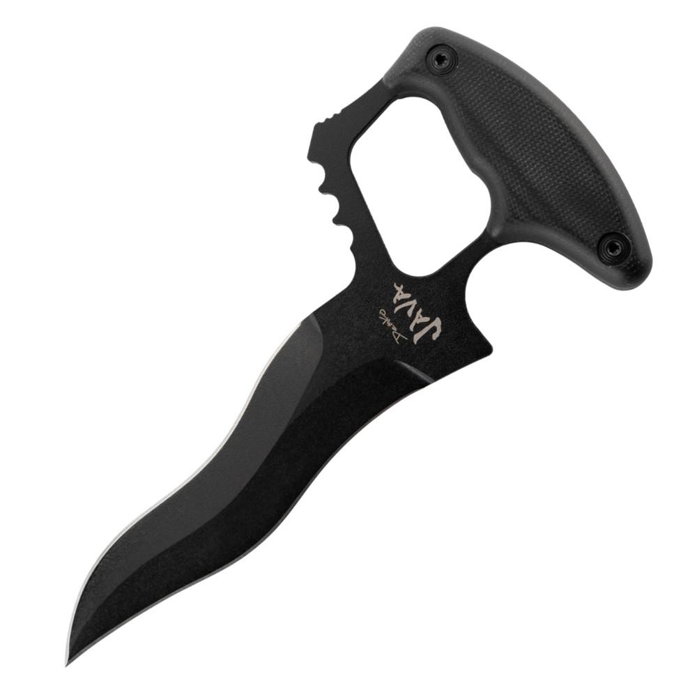 https3A2F2Fmedia.chattanoogashooting.com2Fimages2Fproduct2FCOCSFX55KPD2FCOCSFX55KPD-1.jpg Cold Steel Demko Java Push Dagger 6" Kriss Dagger Blade Black - Image 1