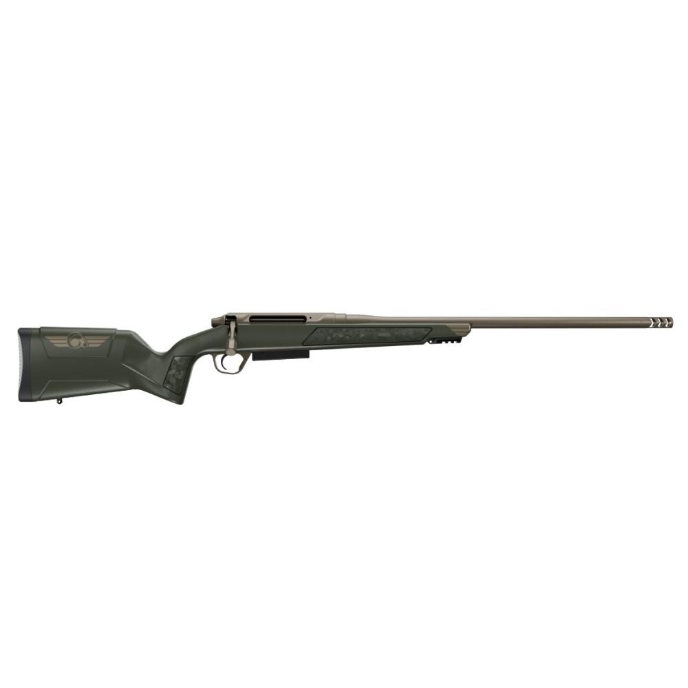https3A2F2Fmedia.chattanoogashooting.com2Fimages2Fproduct2FCQ80115002002FCQ8011500-1.jpg Christensen Arms Evoke Rifle 6.5 Creedmoor 4rd Magazine 20" 5/8x24" Threaded Barrel Bronze and OD Green - Image 1
