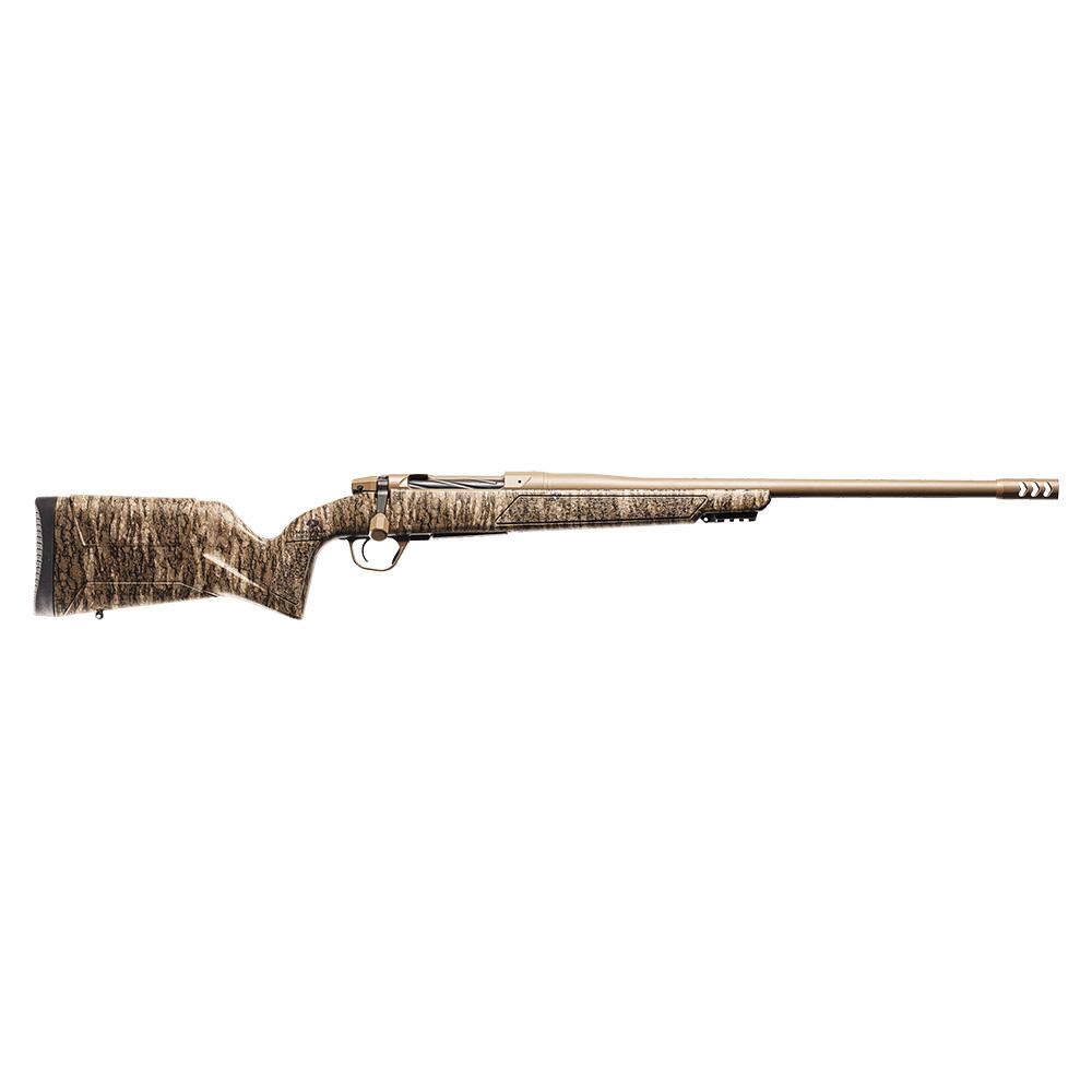 https3A2F2Fmedia.chattanoogashooting.com2Fimages2Fproduct2FCQ80115038012FCQ80115038001.jpg Christensen Arms Evoke Mossy Oak Rifle 7mm Backcountry 4rd Capacity 20'' FDE Cerakote Barrel Bottomlands Stock - Image 1