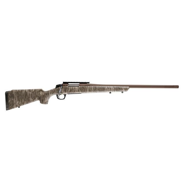 https3A2F2Fmedia.chattanoogashooting.com2Fimages2Fproduct2FCVCR3981MOBL2FCVCR3981MOBL1.jpg CVA Cascade XT Bolt Action Rifle 6.5 Creedmoor 4rd Capacity 22" Fluted Threaded Midnight Bronze Barrel Mossy Oak New Bottomland Stock - Image 1