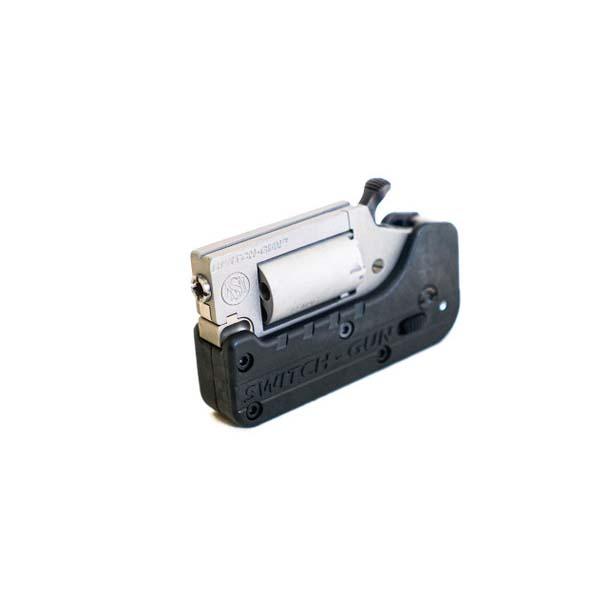 https3A2F2Fmedia.chattanoogashooting.com2Fimages2Fproduct2FDFSwitchgun2FDFSwitchgun25.jpg Standard Manufacturing Switch-Gun Single Action Folding Revolver .22 WMR 5rd Capacity 0.75" Barrel - Image 1