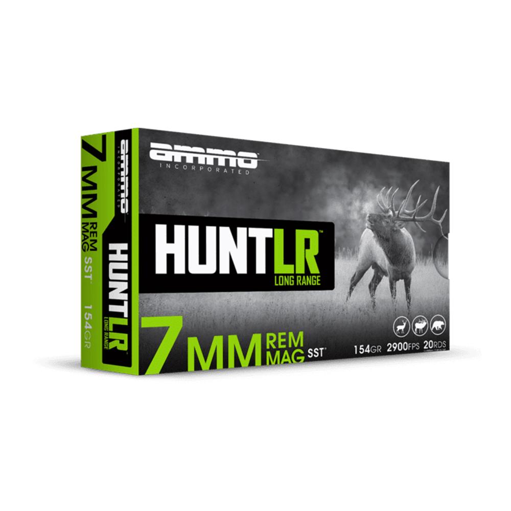 https3A2F2Fmedia.chattanoogashooting.com2Fimages2Fproduct2FDH7MM154SSTA202FDH7MM154SSTA20-1.jpg Ammo Inc. Hunt LR SST Rifle Ammunition 7mm Rem Mag 154gr PT 2900 fps 20/ct - Image 1