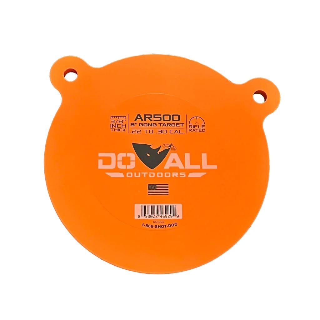 https3A2F2Fmedia.chattanoogashooting.com2Fimages2Fproduct2FDORR8SG2FDORR8SG.jpg Do All Outdoors AR500 Steel Target 3/8"x 8" Round Gong/NM500 Steel - Image 1