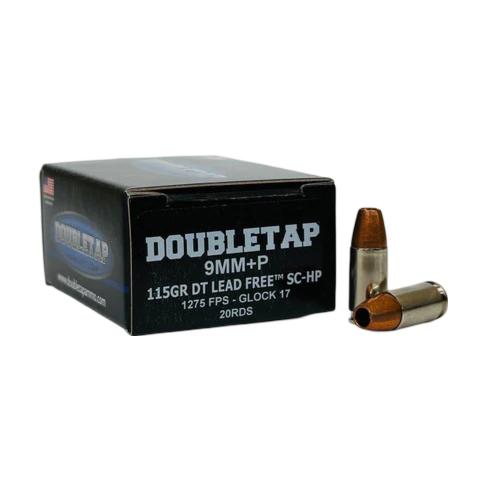 https3A2F2Fmedia.chattanoogashooting.com2Fimages2Fproduct2FDT9MM124X2FDT9MM124X2.jpg Double Tap DT Lead Free Handgun Ammunition 9mm(+P) 124gr SCHP1250 fps 20/cts - Image 1
