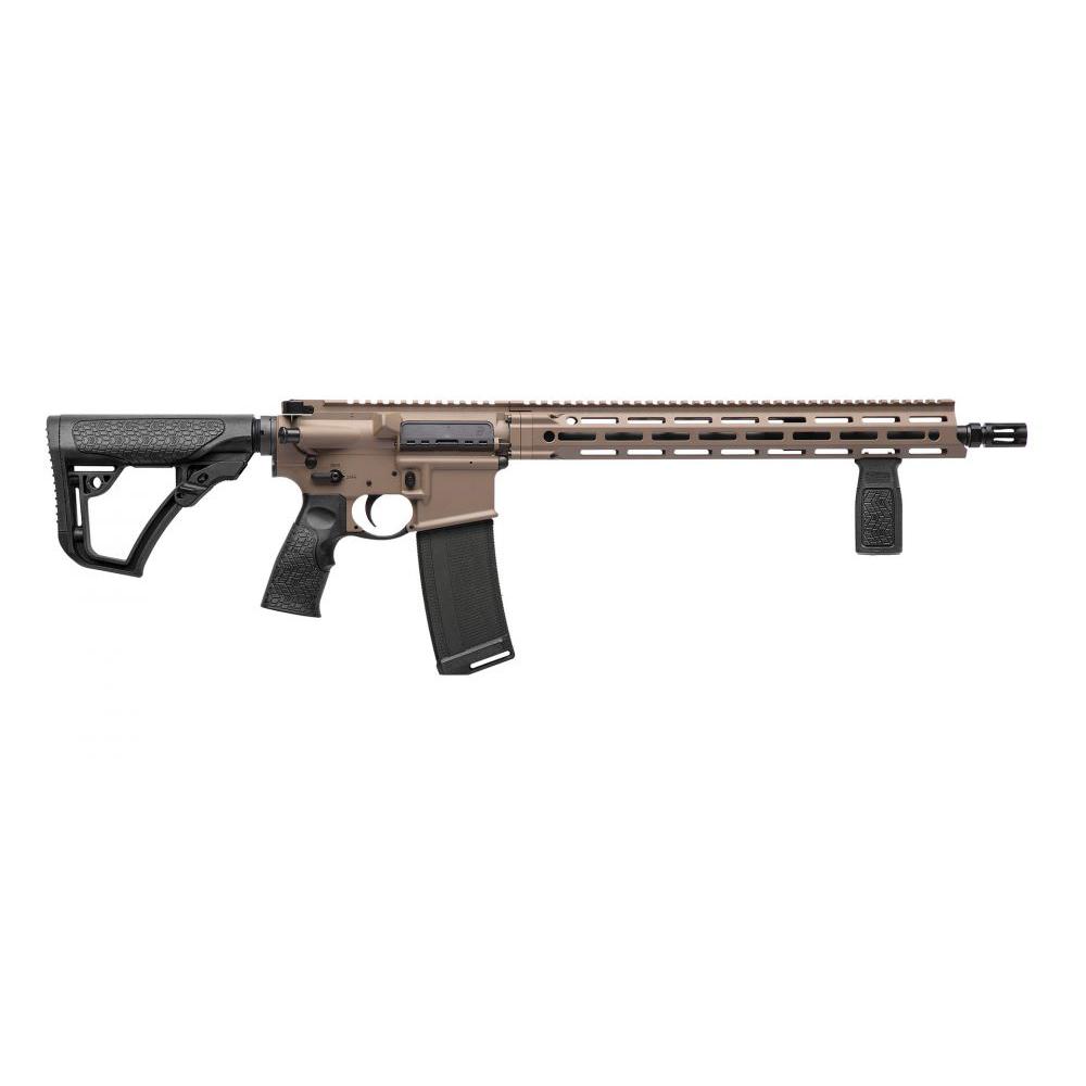 https3A2F2Fmedia.chattanoogashooting.com2Fimages2Fproduct2FEDWEBX0721012FEDWEBX0721011.jpg Daniel Defense DDM4 V7 Rifle 5.56mm 32rd Magazine 16" Barrel FDE Cerakote 6 Position Stock - Image 1