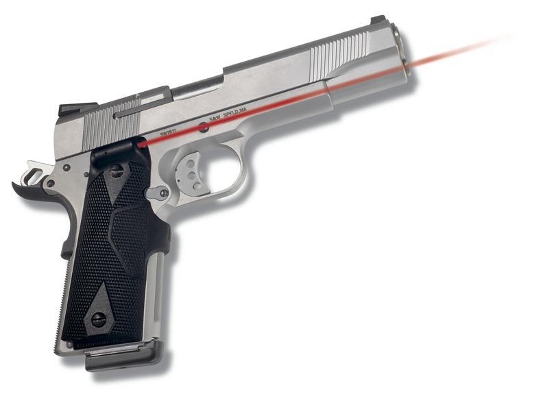 https3A2F2Fmedia.chattanoogashooting.com2Fimages2Fproduct2FEJLG4012FEJLG401_1.jpg Crimson Trace Semi-Automatic Lasergrip - 1911 Gov't/Commander Front Activation - Image 1