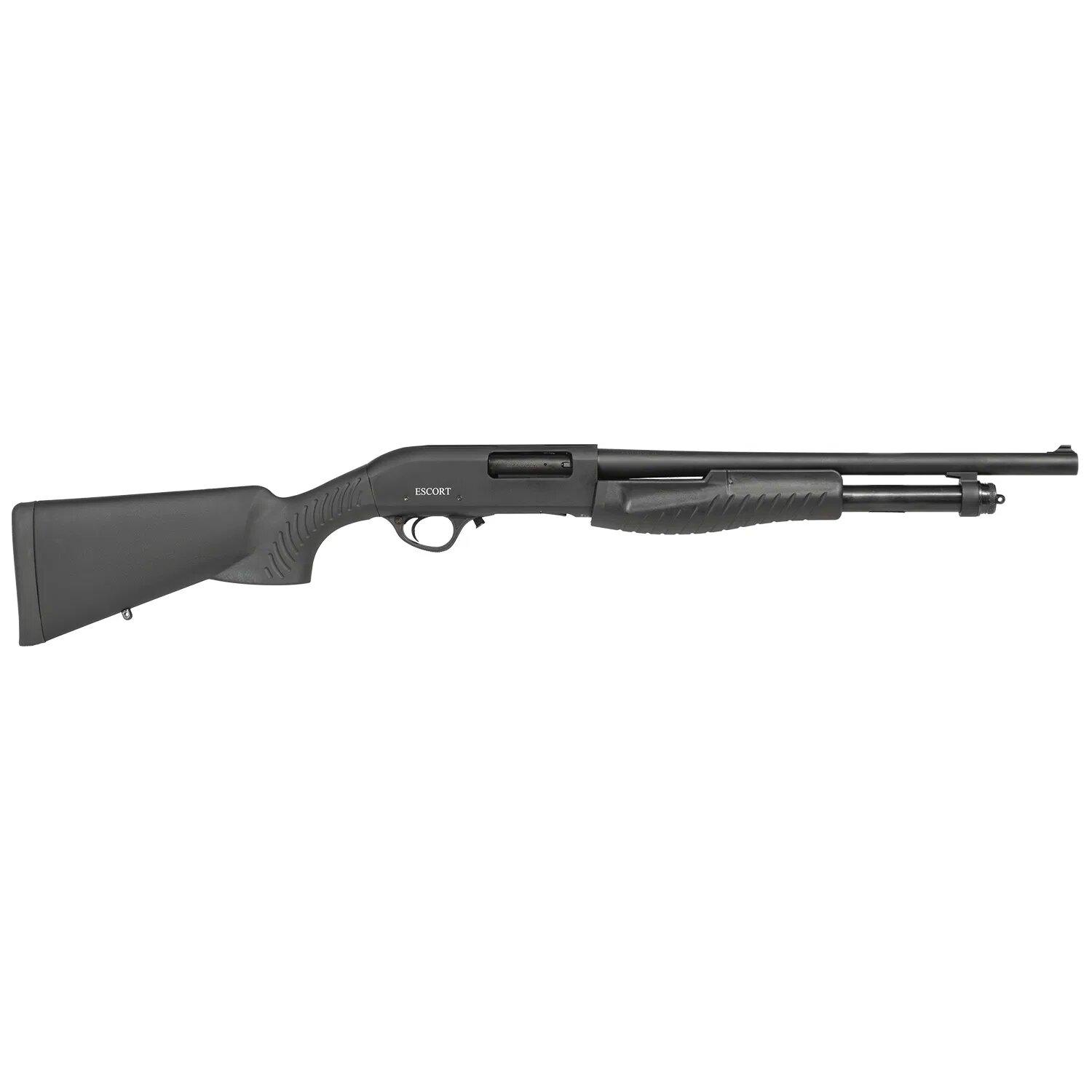 https3A2F2Fmedia.chattanoogashooting.com2Fimages2Fproduct2FEKHESL121800012FEKHESL12180001.jpg Escort Slugger Pump Shotgun 12ga 3" Chamber 5rd Capacity 18" Barrel Black Synthetic Stock - Image 1