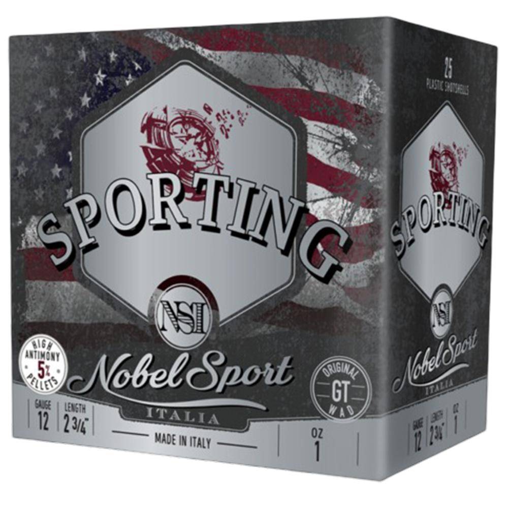 https3A2F2Fmedia.chattanoogashooting.com2Fimages2Fproduct2FEPANS1215SP752FEPANS1215SP75-1_1.jpg Nobel Sport Due Sporting Shotshells 12 ga 2-3/4 1 oz 1315 fps #7.5 25/ct - Image 1