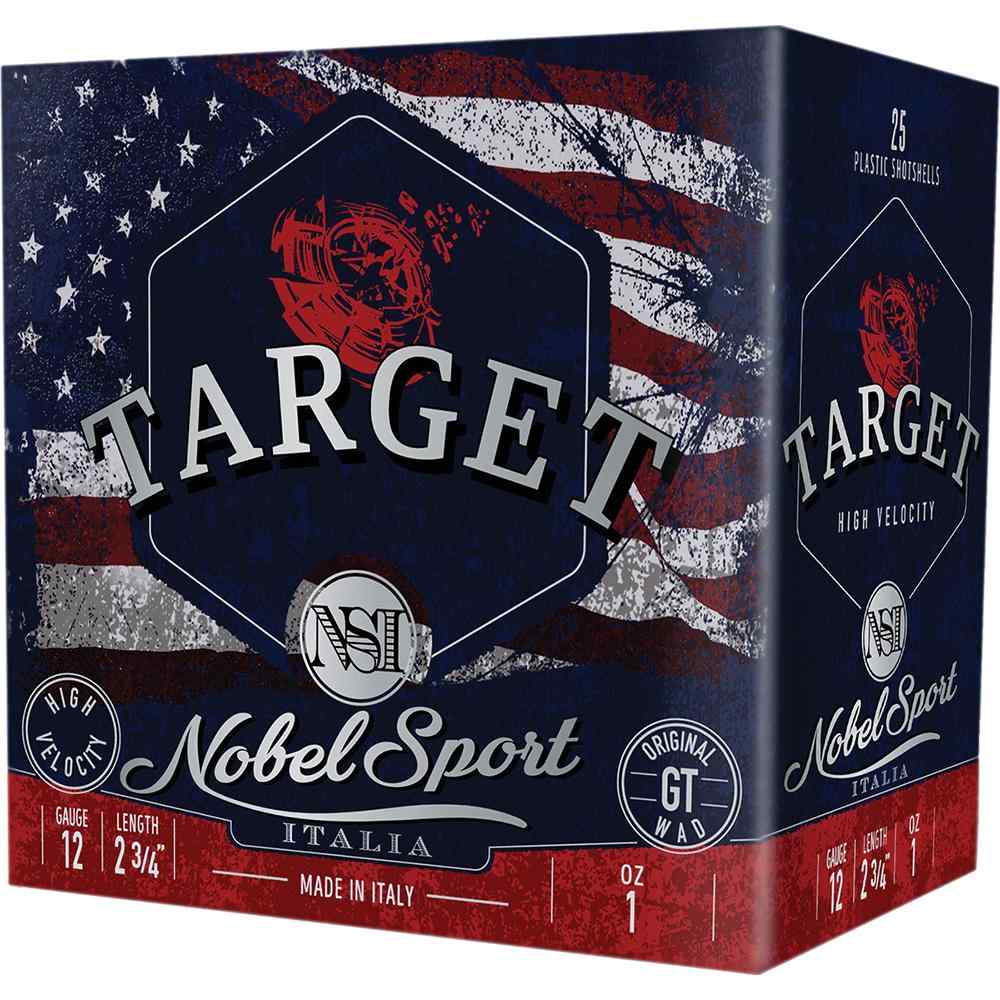 https3A2F2Fmedia.chattanoogashooting.com2Fimages2Fproduct2FEPANS121FSC82FEPANS121FSC75-1_1.jpg Nobel NSI Target Nobel Speed Shotshell 12ga 2-3/4" 1oz 1300 fps #8 25/ct - Image 1