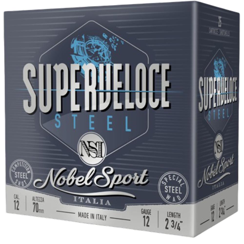 https3A2F2Fmedia.chattanoogashooting.com2Fimages2Fproduct2FEPANS12ST62FEPANS12ST6-1.jpg Nobel Target Steel Shotshells 12 ga 2-3/4" 1oz 1378 fps #6 25/ct - Image 1