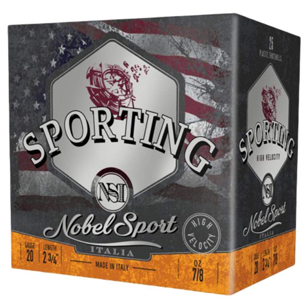 https3A2F2Fmedia.chattanoogashooting.com2Fimages2Fproduct2FEPANS20SC82FEPANS20SC75-1_1.jpg Noble Sport Target Sporting Clays Shotshells 20 ga 2-3/4" 7/8 oz 1275 fps #8 25/ct - Image 1