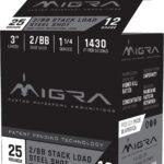 Migra Waterfowl Steel Shot Shotshell 12 ga 3" 1-1/4 oz 1430 fps #2-BB 25/ct