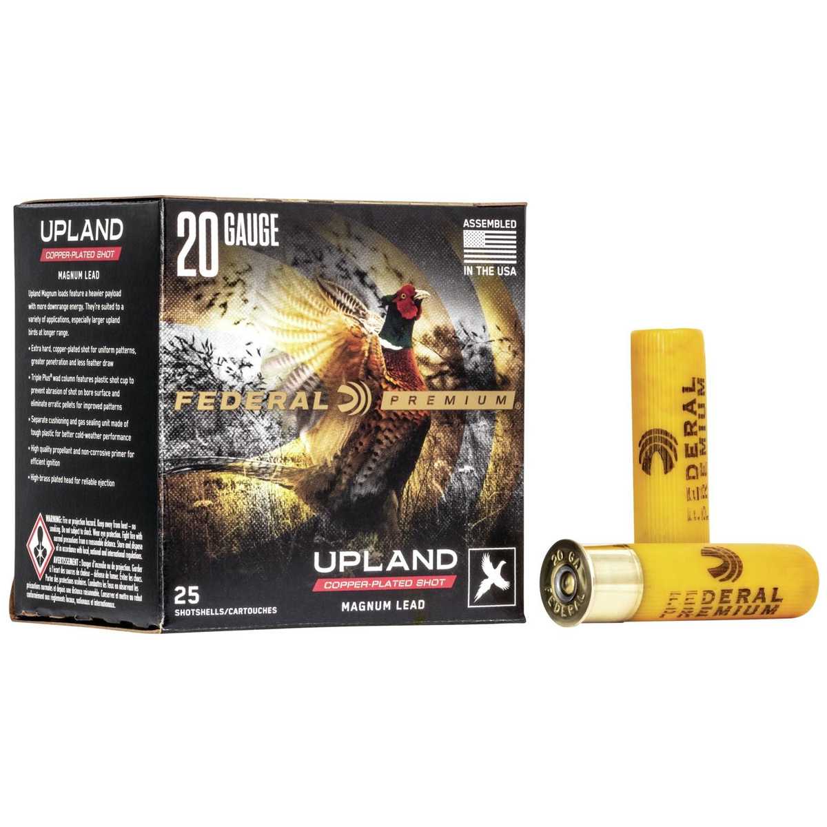 https3A2F2Fmedia.chattanoogashooting.com2Fimages2Fproduct2FFAP25862FFAP2586_1.jpg Federal Premium Wing-Shok Magnum - 20ga 3" 1-1/4oz. #6-Shot 25/Box - Image 1