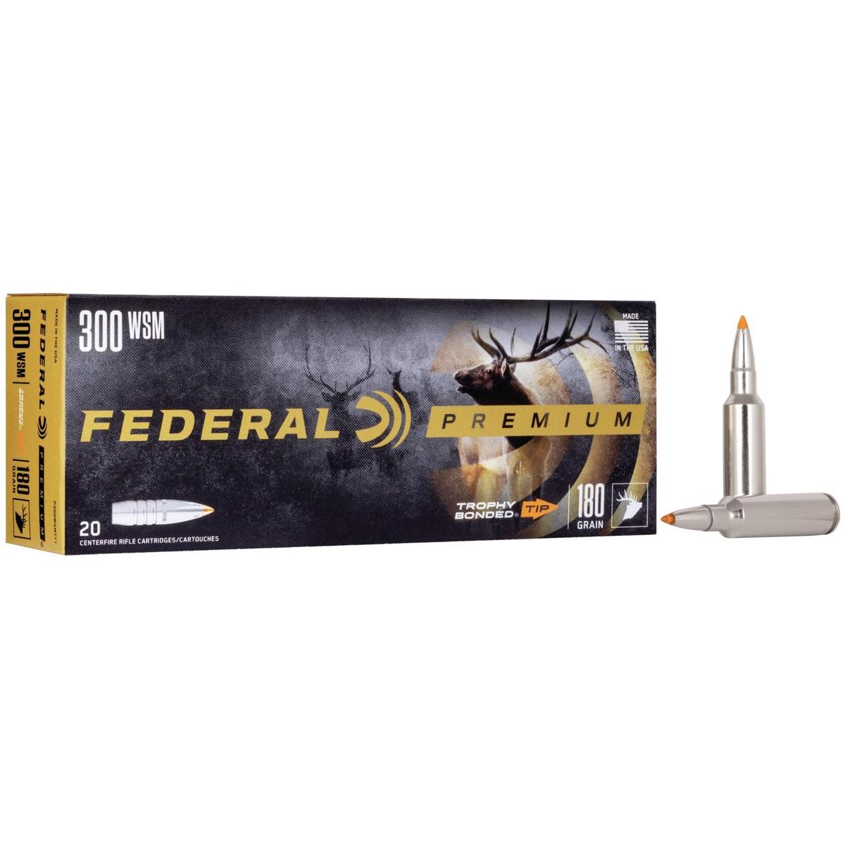 https3A2F2Fmedia.chattanoogashooting.com2Fimages2Fproduct2FFAP300WSMTT12FFAP300WSMTT1_1.jpg Federal Premium Vital-Shok Rifle Ammunition .300 WSM 180 gr TBT 2960 fps - 20/ct - Image 1