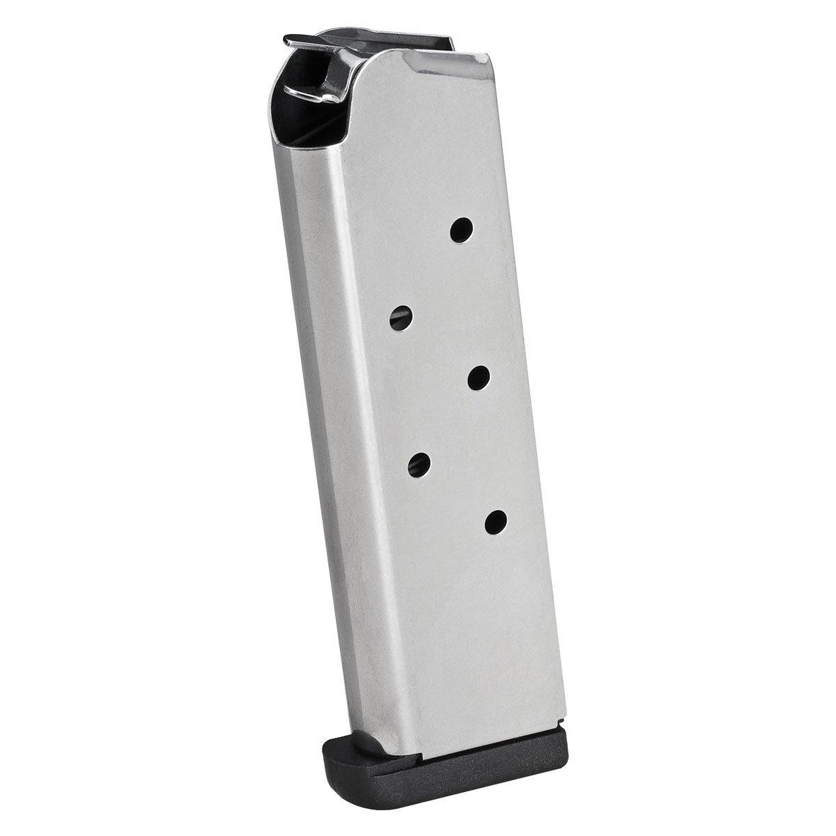 https3A2F2Fmedia.chattanoogashooting.com2Fimages2Fproduct2FFKPI60852FFKPI6085.jpg Springfield 1911 Stainless Steel EMP Magazine with Slam Pad .45 ACP 7/rd - Image 1
