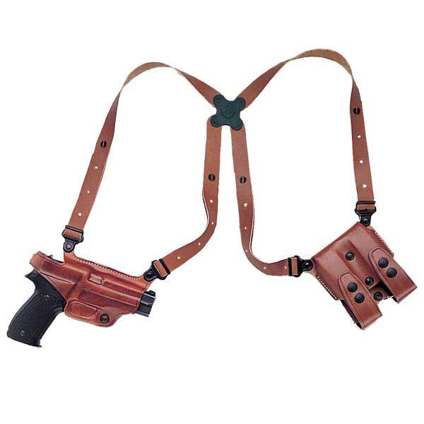 https3A2F2Fmedia.chattanoogashooting.com2Fimages2Fproduct2FGEMC2242FGEMC224.jpg Galco Miami Classic Shoulder System for Glock 17 19 22 23 26 27 Tan RH - Image 1