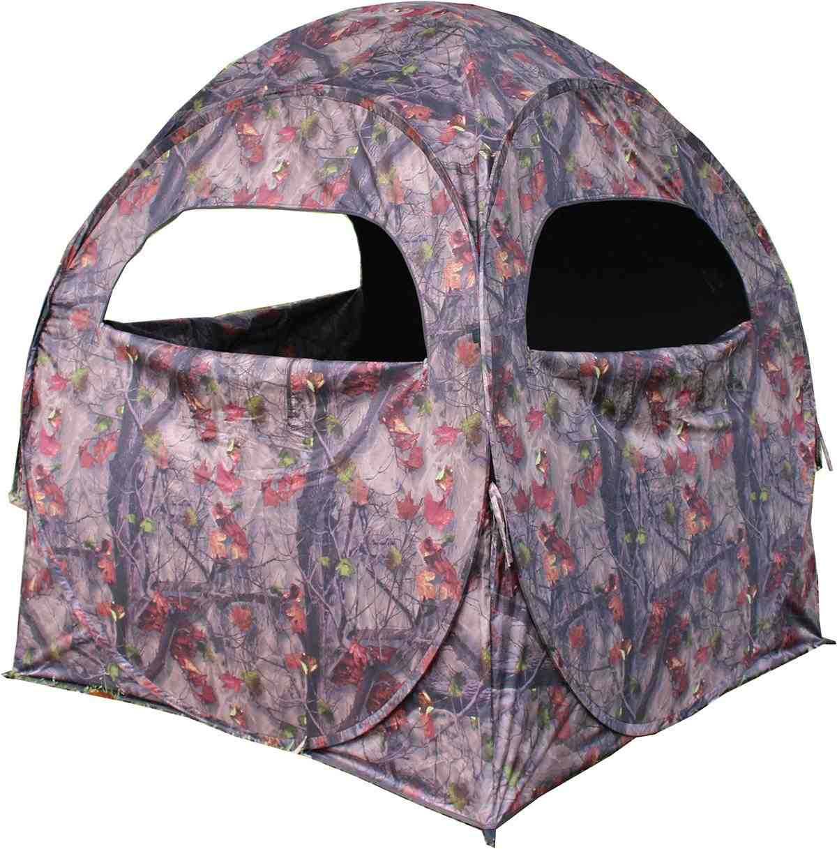 https3A2F2Fmedia.chattanoogashooting.com2Fimages2Fproduct2FGMHMESS752FGMHMESS75.jpg HME 2-Person Spring Steel 75 Pop-Up Ground Blind 58x58x57" - JM Camo - Image 1
