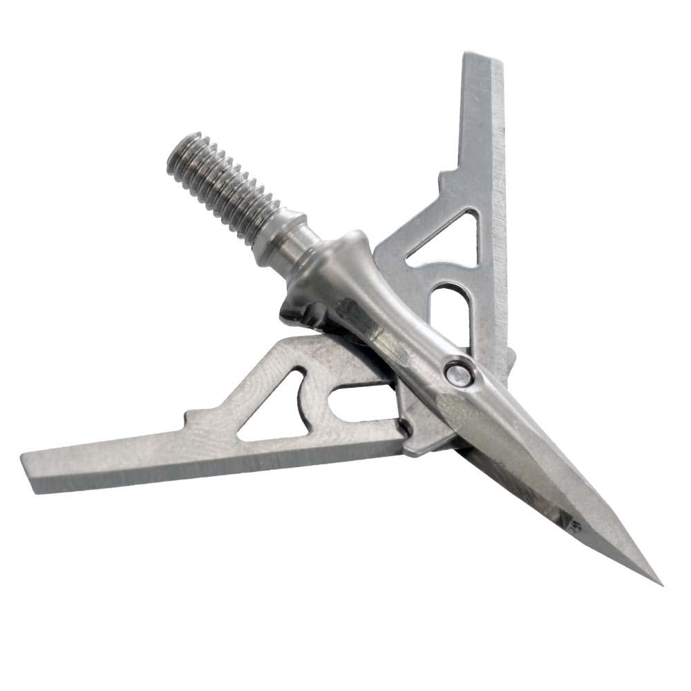https3A2F2Fmedia.chattanoogashooting.com2Fimages2Fproduct2FGMNAPVERD100SS2FGMNAPVERD100SS1.jpg NAP Verdict 100 SS Mechanical Broadhead 100gr 2" Cutting Dia 400 FPS 3/pack - Image 1