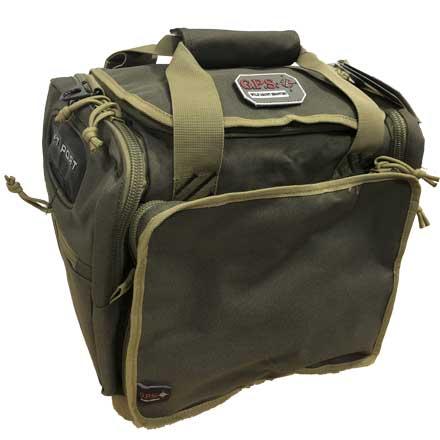 https3A2F2Fmedia.chattanoogashooting.com2Fimages2Fproduct2FGOGPS1411MRBRK2FGOGPS1411MRBRK_1.jpg G-Outdoors Medium Range Back with Lift Ports and 2 Ammo Dump Cups Rifle Green Khaki - Image 1