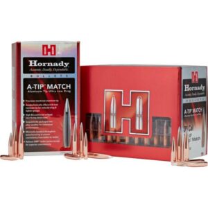 Hornady Aluminum A-Tip Match Rifle Bullets 22 cal .224" 76 gr 100/ct