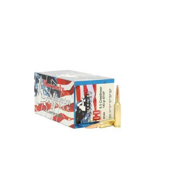 https3A2F2Fmedia.chattanoogashooting.com2Fimages2Fproduct2FHO814822FHO81482-1.jpg Hornady American Gunner Bulk Rifle Ammunition 6.5 Creedmoor 140 gr BTHP 2690 fps 50/ct - Image 1
