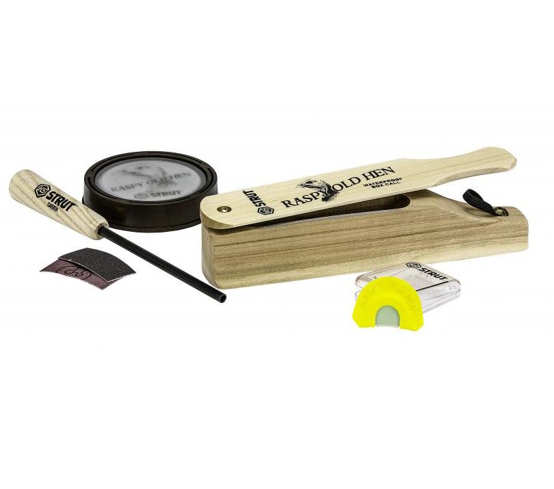 https3A2F2Fmedia.chattanoogashooting.com2Fimages2Fproduct2FHU069282FHU06928.jpg HS Strut Raspy Old Hen Turkey Call Combo Kit - Image 1