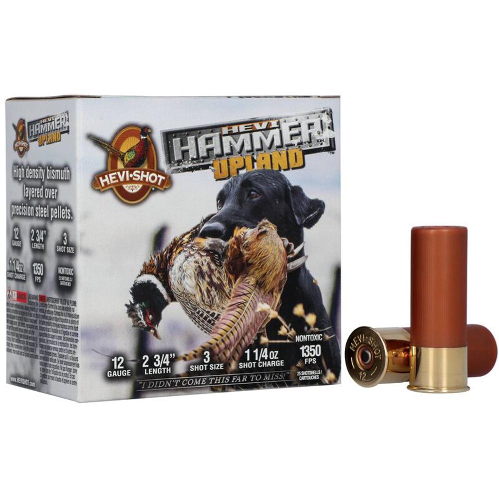 https3A2F2Fmedia.chattanoogashooting.com2Fimages2Fproduct2FHVHS291032FHVHS29103-1.jpg HEVI-Shot Hevi-Hammer Shotshell 12ga 2-3/4" 1-1/4oz 1350 fps #3 25/ct - Image 1