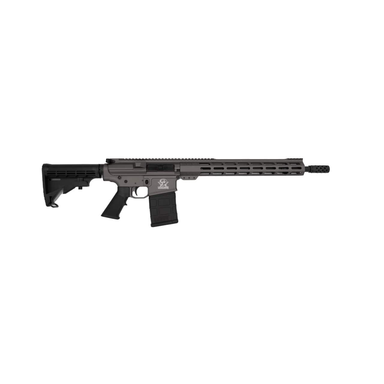 https3A2F2Fmedia.chattanoogashooting.com2Fimages2Fproduct2FIQGL10308SSTNG2FIQGL10308SSTNG.jpg GLFA AR-10 Rifle .308 Win 10rd Magazine 16" Stainless Barrel 15" MLOK Rail Tungsten Finish - Image 1