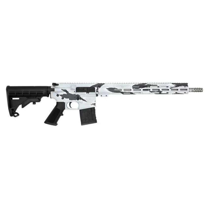 https3A2F2Fmedia.chattanoogashooting.com2Fimages2Fproduct2FIQGL15223SSPSNO2FIQGL15223SSPSNO-1.jpg GLFA .223 Wylde Rifle .223 Wylde 30rd Magazine 16" Threaded Barrel Snow Camo Stainless Steel with 15.25" Handguard - Image 1