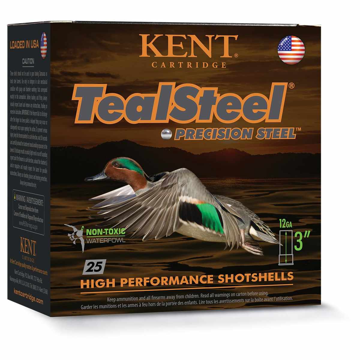 https3A2F2Fmedia.chattanoogashooting.com2Fimages2Fproduct2FKIKTS123652FKIKTS123651.jpg Kent Teal Steel Shotshells 12ga 2-3/4" 1-1/4oz 1300fps #5 25/ct - Image 1