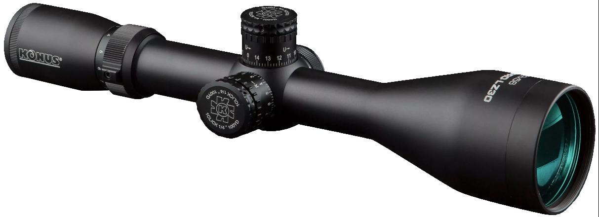 https3A2F2Fmedia.chattanoogashooting.com2Fimages2Fproduct2FKL71812FKL7181.jpg Konus KONUSPRO LZ-30 Hunting Rifle Scope- 3-12x56mm 30mm SFP Engraved/Illum. German-4 Reticle - Image 1