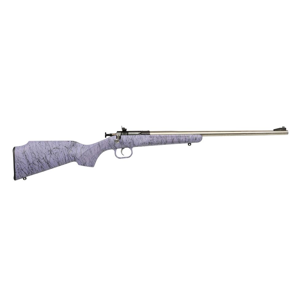 https3A2F2Fmedia.chattanoogashooting.com2Fimages2Fproduct2FKPKSA24452FKPKSA2445-1.jpg Keystone Crickett "My First Rifle" .22 LR Single Shot 16.1" Barrel Purple with Black Webbing - Image 1