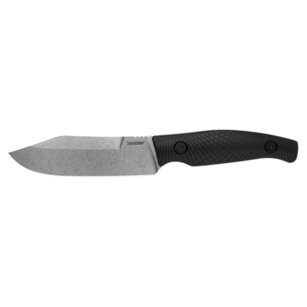 https3A2F2Fmedia.chattanoogashooting.com2Fimages2Fproduct2FKW10832FKW1083-1.jpg Kershaw Camp 5 Fixed Knife 4-3/4" Clip Point Blade Black - Image 1