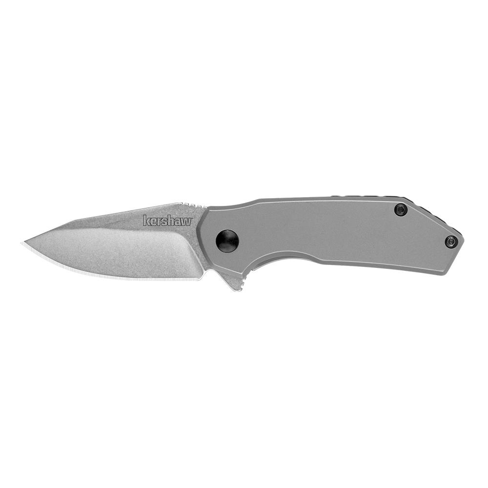 https3A2F2Fmedia.chattanoogashooting.com2Fimages2Fproduct2FKW13752FKW1375-1.jpg Kershaw Valve Folding Knife 2-1/4" Drop Point Blade Silver - Image 1