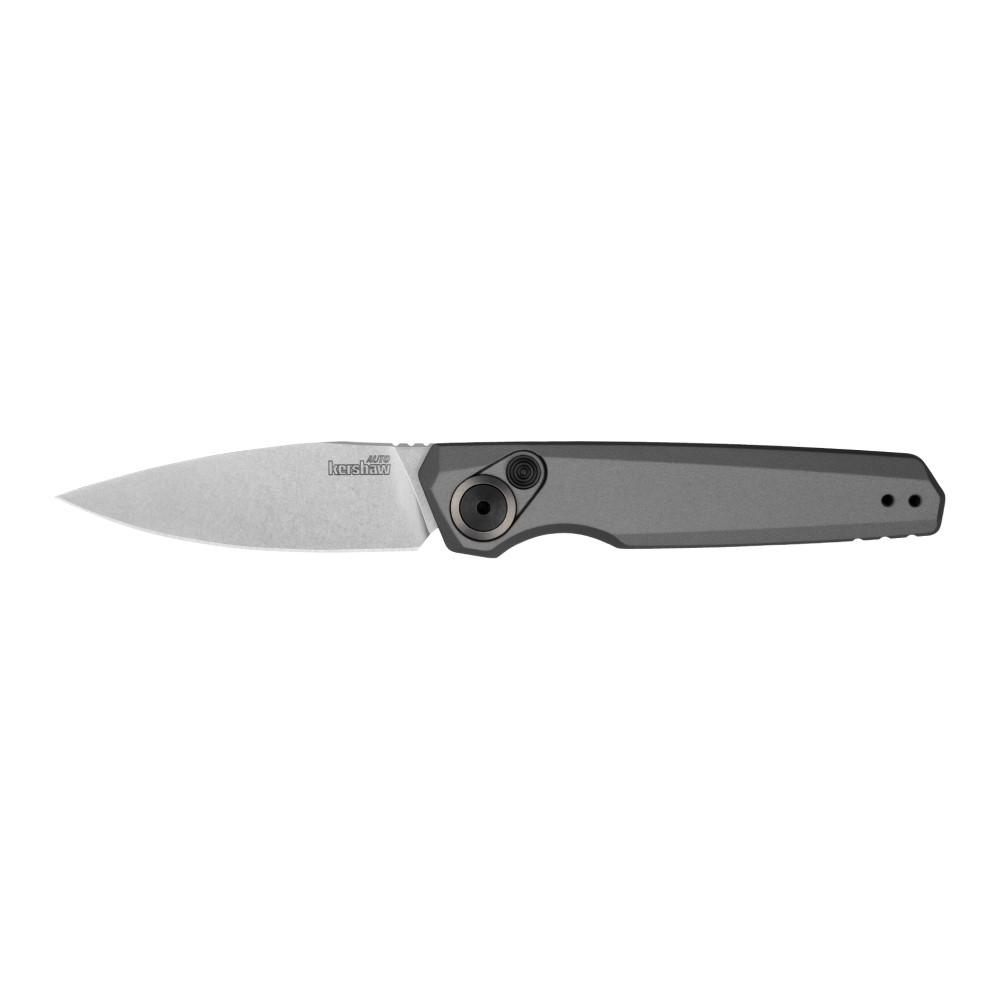 https3A2F2Fmedia.chattanoogashooting.com2Fimages2Fproduct2FKW75512FKW7551-1.jpg Kershaw Launch 18 Automatic Folding Knife 2-8/10" Spear Point Blade Grey - Image 1