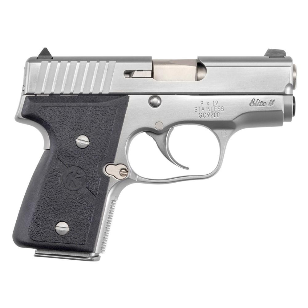 https3A2F2Fmedia.chattanoogashooting.com2Fimages2Fproduct2FKZM9093A2FKZM9093A-1.jpg Kahr Arms MK9 Handgun 9mm Luger 6&7rd Magazines (2) 3" Barrel Silver with Black Grips CA Compliant - Image 1