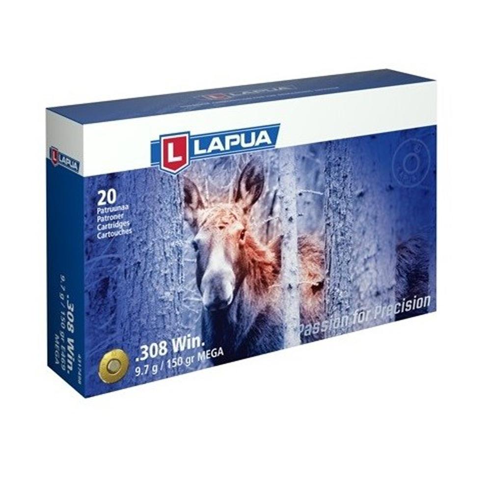 https3A2F2Fmedia.chattanoogashooting.com2Fimages2Fproduct2FLP43174982FLP4317498.jpg Lapua Rifle Ammo 308 Winchester 150gr Mega Soft Point bx/20 - Image 1