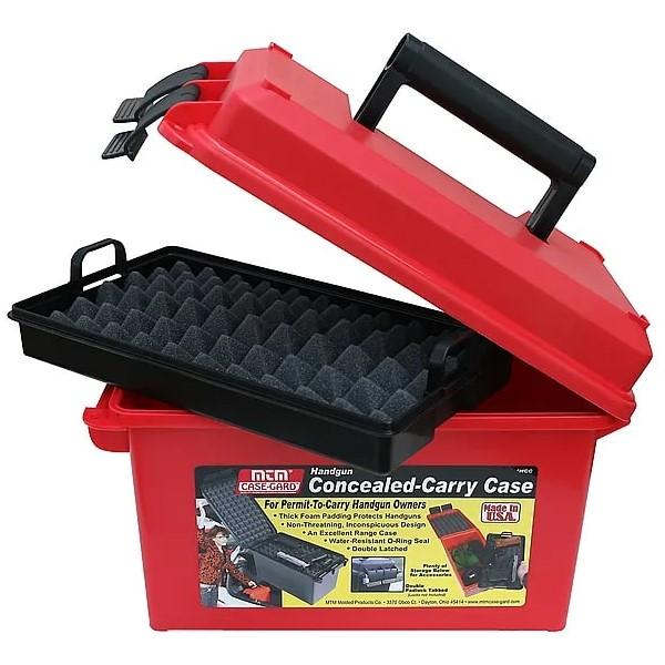https3A2F2Fmedia.chattanoogashooting.com2Fimages2Fproduct2FMTHCC302FMTHCC30-1.jpg MTM Conceal Carry Handgun Case Red - Image 1