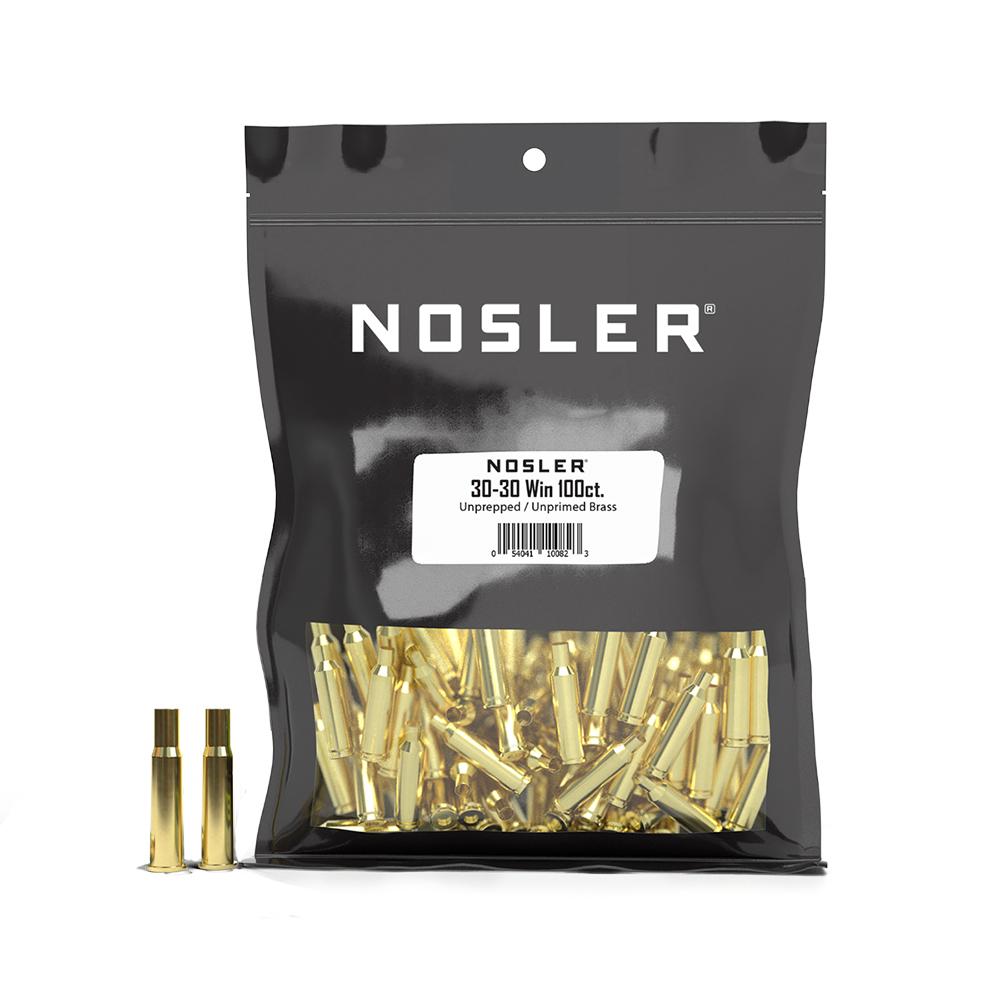 https3A2F2Fmedia.chattanoogashooting.com2Fimages2Fproduct2FNO100822FNO10082-1.jpg Nosler Unprimed Unprepped Brass Rifle Cartridge Cases 30-30 WIN NOS-HS 100/ct (BULK) - Image 1