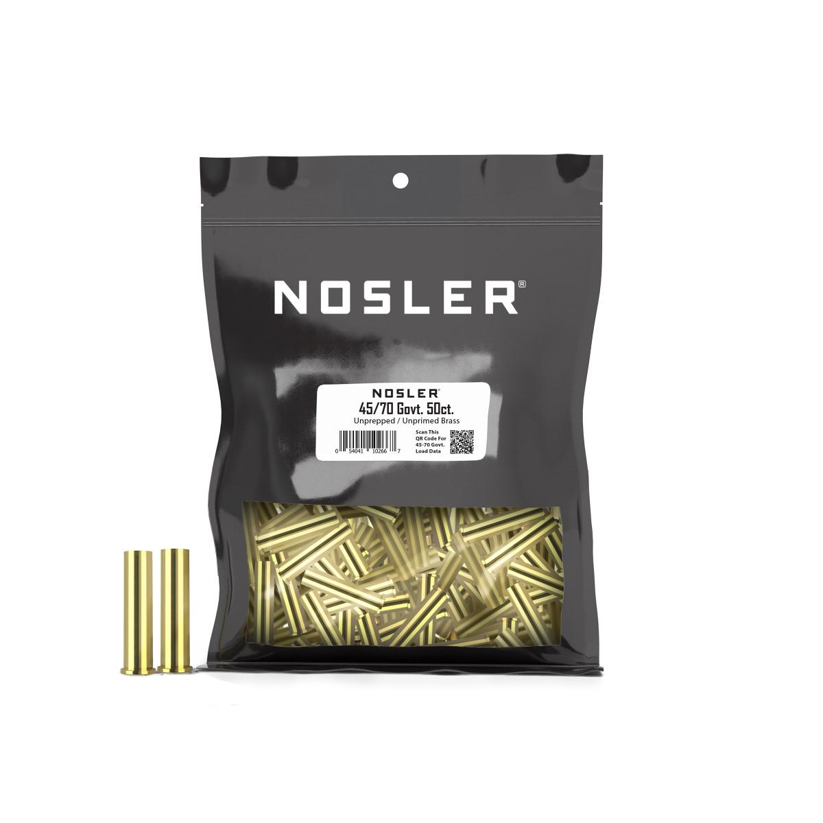 https3A2F2Fmedia.chattanoogashooting.com2Fimages2Fproduct2FNO102662FNO10266-2.jpg Nosler Unprimed Bulk Bag Brass 45-70 Govt (50 ct) - Image 1