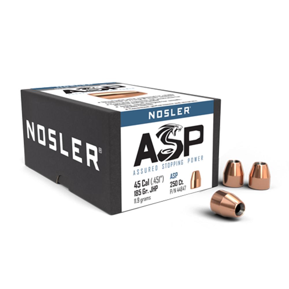 https3A2F2Fmedia.chattanoogashooting.com2Fimages2Fproduct2FNO448472FNO44847-1_1.jpg Nosler Custom Competition Bullets .45 cal .451" 185 gr JHP 250/ct - Image 1