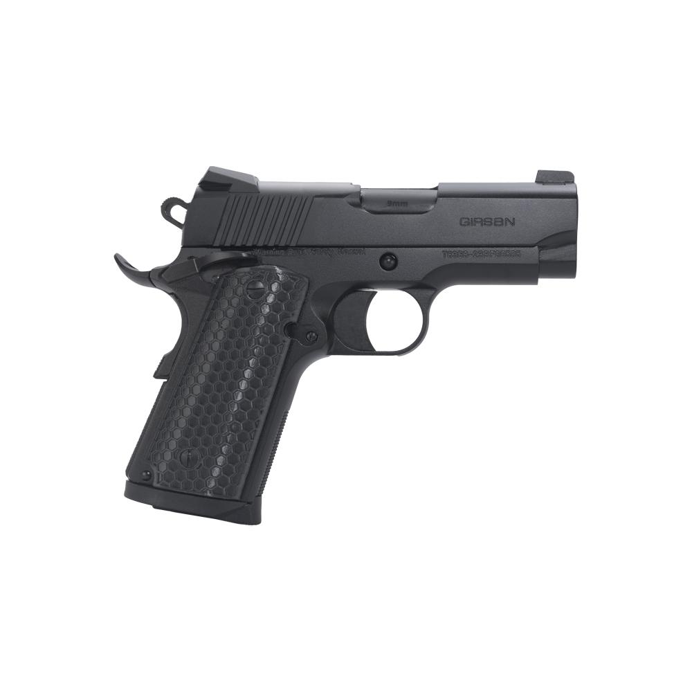 https3A2F2Fmedia.chattanoogashooting.com2Fimages2Fproduct2FNT3920652FNT392065-1.jpg Girsan Untouchable MC1911 Subcompact Handgun 9mm Luger 7rd Magazine 3.4" Barrel Black - Image 1