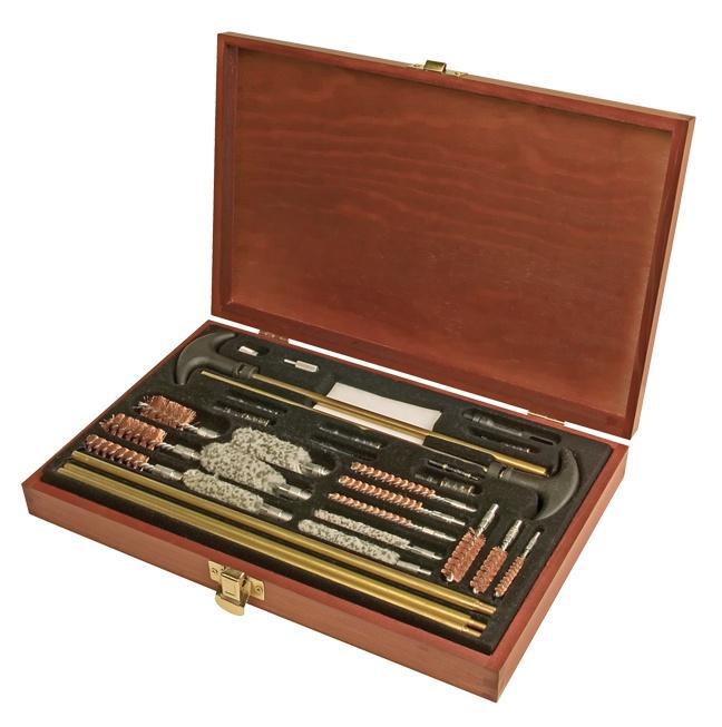 https3A2F2Fmedia.chattanoogashooting.com2Fimages2Fproduct2FOU700802FOU70080.jpg Outers 32 Piece Universal Wood Gun Cleaning Box - Image 1
