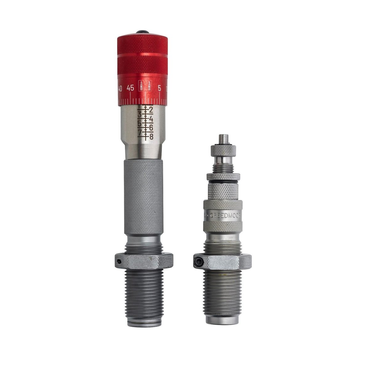 https3A2F2Fmedia.chattanoogashooting.com2Fimages2Fproduct2FPC5451022FPC545102-2.jpg Hornady Match Grade Die Set with Click-Adjust Micrometer 22 CREEDMOOR .224" - Image 1