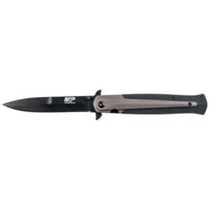 Smith & Wesson M&P 1085898 Dagger Clip Point Folding Knife 3 7/8" Blade Black