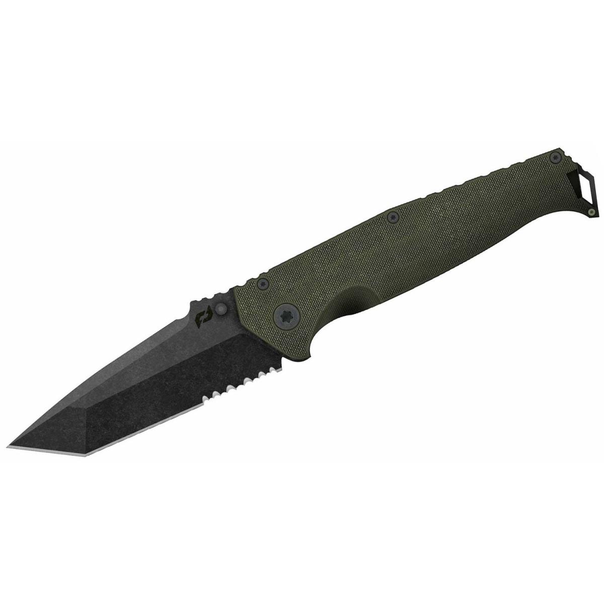 https3A2F2Fmedia.chattanoogashooting.com2Fimages2Fproduct2FPF11593242FPF1159324.jpg Schrade Beta Class Melee Assisted Opening Folding Knife 3 1/2" Blade OD Green - Image 1