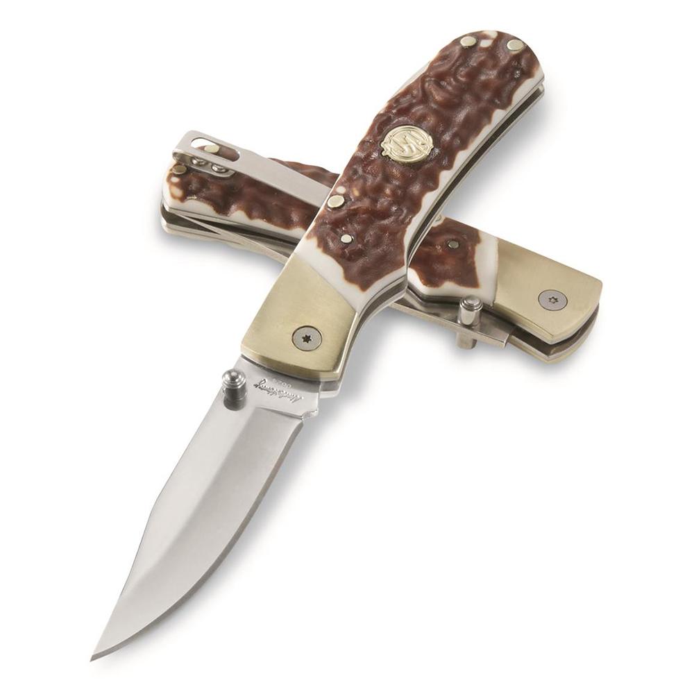 https3A2F2Fmedia.chattanoogashooting.com2Fimages2Fproduct2FPF12094702FPF1205106-1_1.jpg Uncle Henry Next Gen 7UH Folding Knife 3-4/5" Clip Point Blade Staglon Box - Image 1