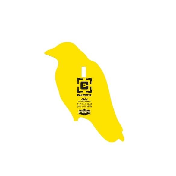 https3A2F2Fmedia.chattanoogashooting.com2Fimages2Fproduct2FPH40010932FPH4001093-1.jpg Caldwell AR500 Crow Steel Hanging Target Yellow - Image 1