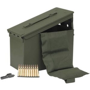 PMC Bronze Rifle Ammunition .223 Rem 55 gr FMJ 2900 fps 1680/ct (2-M2A1 Metal Boxes(840) w/ Bandoleer)